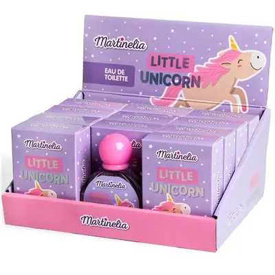 Set 11 bucati Apa de toaleta copii si tester Little Unicorn, Martinelia 52501, 30ml