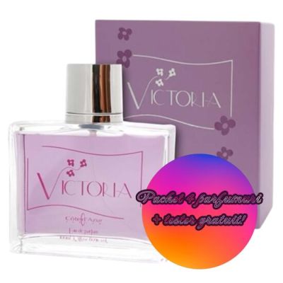 Set 4 Apa de Parfum Cote d'Azur Victoria, Femei, 100 ml + Tester GRATUIT
