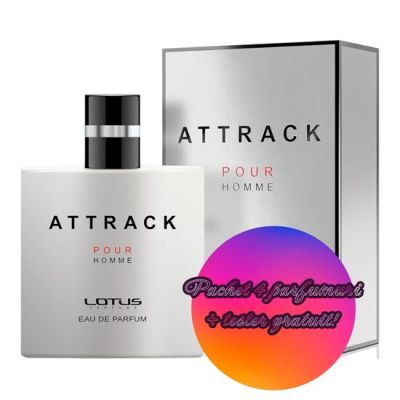 Set 4 Apa de parfum Attrack Sport, Revers, Barbati, 100ml + Tester 100 ml GRATUIT