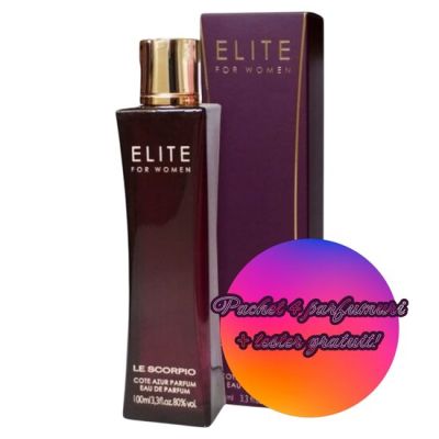 Set 4 Apa de parfum Cote d'Azur, Elite, Femei, 100ml + Tester GRATUIT