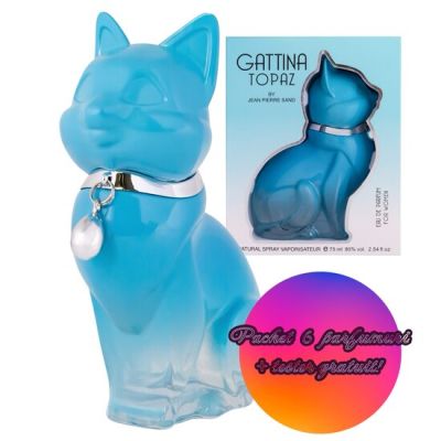 Set 6 Apa de parfum pentru femei Gattina Topas Accentra 8256177, 75 ml + Tester GRATUIT