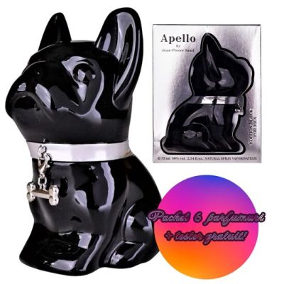 Set 6 Apa de toaleta barbati Apello Black Accentra 8257580, 75 ml+ Tester GRATUIT