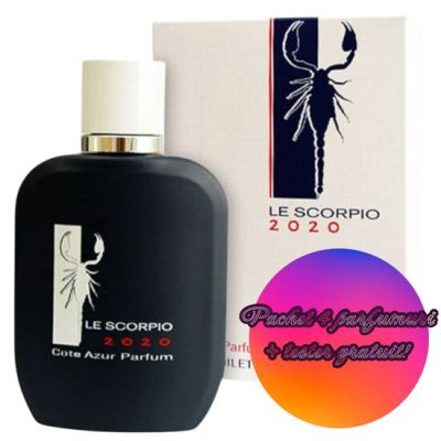 Set Apa de toaleta Cote d'Azur, Le Scorpio Men 2020, Barbati, 100ml + Tester GRATUIT