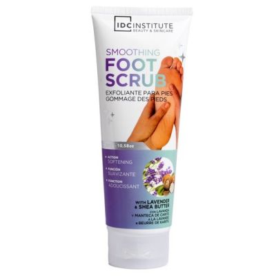 Crema exfolianta pentru picioare cu extract de lavanda si unt de shea IDC Institute 90194, 300  ml
