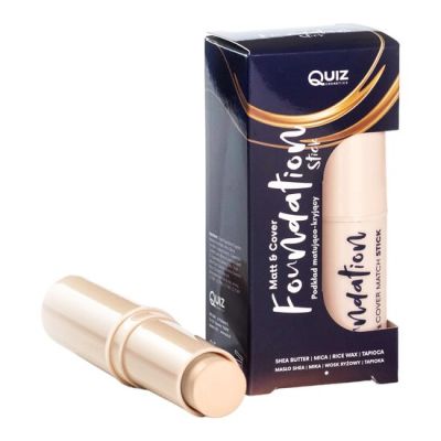 Fond de ten stick Matt & Cover Porcelain, Quiz Cosmetics nr 01, 7.5g