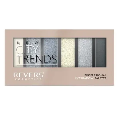 Paleta fard de pleoape cu 6 culori New City Trends, Revers, Nr.14