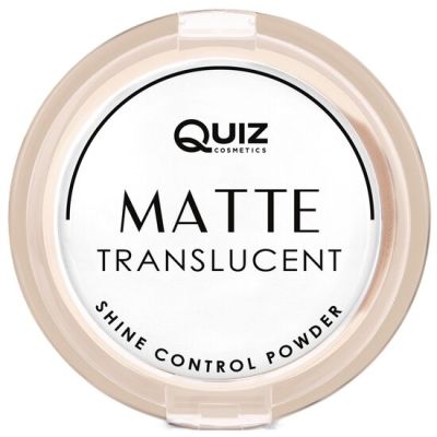 Pudra Matte translucent Quiz Cosmetics, white, 10g