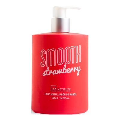 Sapun lichid cu dispenser si aroma de capsuni Smooth IDC Institute 40745, 500ml
