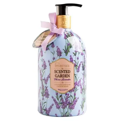 Sapun lichid cu dispenser si aroma de lavanda Scented Garden IDC Institute 40191, 500ml