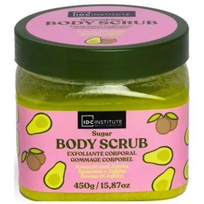 Scrub exfoliant pe baza de zahar cu avocado & jojoba IDC Institute, 12211, 470g