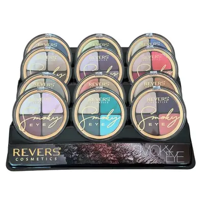 Set 12 bucati fard de pleoape Smoky Eye, Revers, Set 1, nuante mate