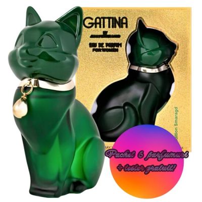 Set 6 Apa de parfum pentru femei Gattina Smarald, Accentra, 8256176, 75 ml + TESTER GRATUIT
