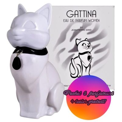 Set 6 Apa de parfum pentru femei Gattina White, Accentra, 8256174, 75 ml  + TESTER