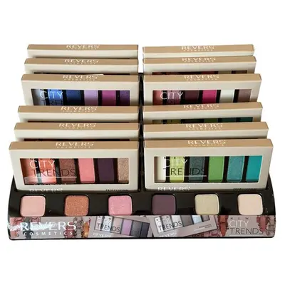 Set mix 12 farduri de pleoape New City Trends, Revers, nr 11, 12, 13, 14