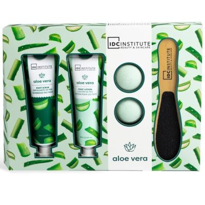 Set produse cosmetice cu Aloe Vera pentru ingrijirea picioarelor IDC Institute 42165, 240 ml