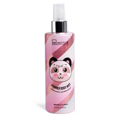 Spray de corp cu sclipici Cute Animals Shimmer Mist Panda, IDC Institute 12184, 250ml