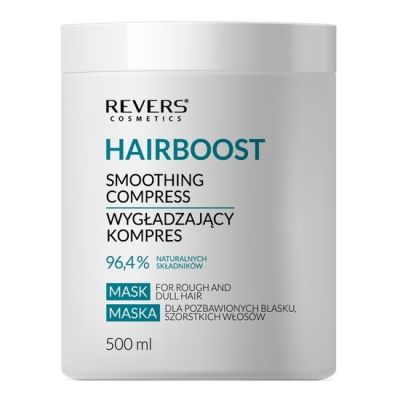 Masca pentru par Hairboost Smoothing Compress, pentru par aspru, lipsit de stralucire, Revers, 500ml