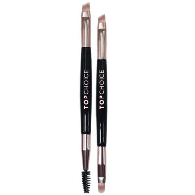 Set 2 pensule de machiaj pentru sprancene Golden Touch Duo, 38679, Top Choice