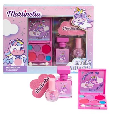 Set machiaj si parfum pentru fetite Little Unicorn, 12018, Martinelia