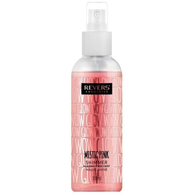 Spray de corp parfumat, cu particule sclipitoare roz, Mistic Pink, Revers, 100ml