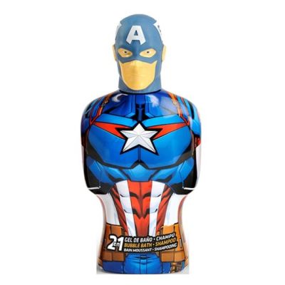 Spumant de baie si sampon, figurina 3D, Avengers, 2536, Captain America, 350ml