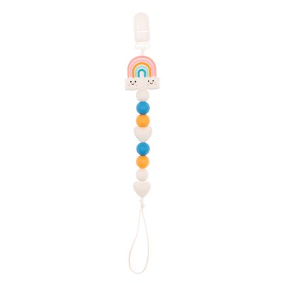 Colier pentru suzeta din silicon - Coccorito, Rainbow
