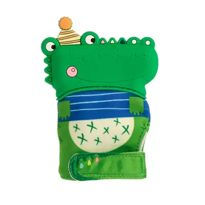 Manusa pentru dentitie din silicon - Crocodil