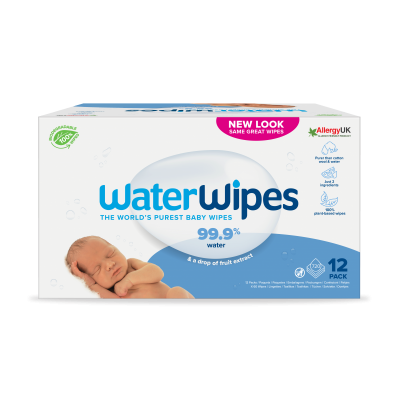 Servetele umede biodegradabile Water Wipes original, 12 pachete x 60 buc, 720 buc