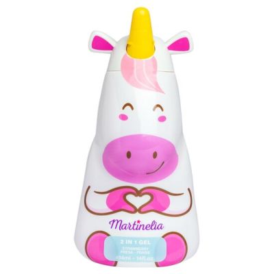 Gel de duș și șampon 2 în1 Little Unicorn, Martinelia, 91029, 414ml