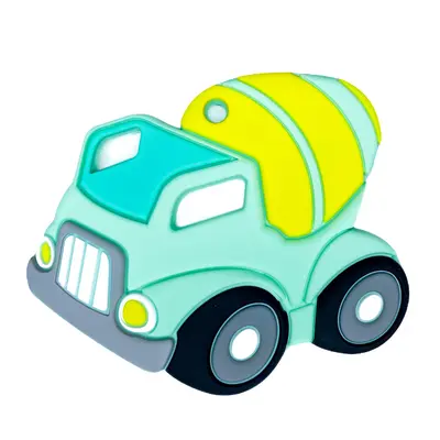 Jucarie pentru dentitie din silicon, Coccorito, Basculanta Bleu