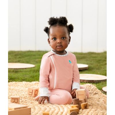 Love to Dream, Overall ECOVERO,    cu fermoar, 3-6 luni, Rose