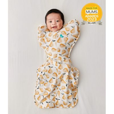Love to Dream, sac de dormit pentru infasat Swaddle Up, 2.2-3.8kg, 1 TOG, Pear Print Olive