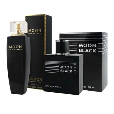 Pachet El si ea Apa de toaleta si parfum Moon black, Cote D´Azur, 200 ml