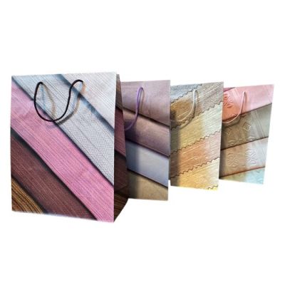 Pungi de cadou, model Stripes, M, set de 12 buc