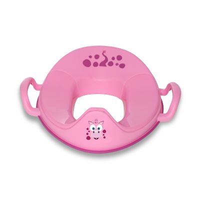 Reductor cu manere pentru toaleta, My Trainer Seat, Dragon roz