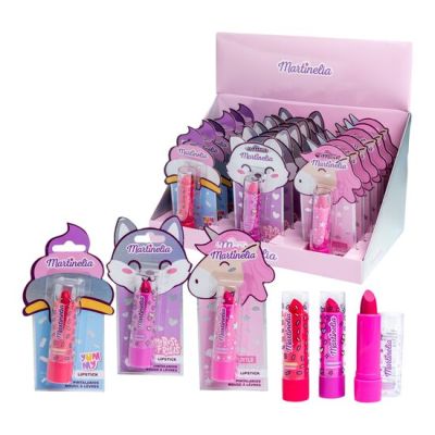 Set 18 bucati ruj de buze pentru fetite Juicy World 35077, Martinelia 4g