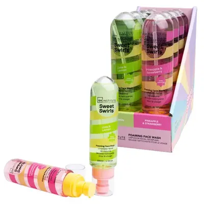 Set de 8 Bucati asortate Demachiant facial gel Sweet Swirls, 200ml, IDC Institute, 44125