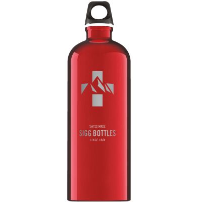 Bidon din aluminiu Mountain Red, 1l