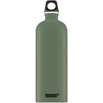 Bidon din aluminiu Traveller Leaf Green, 1l