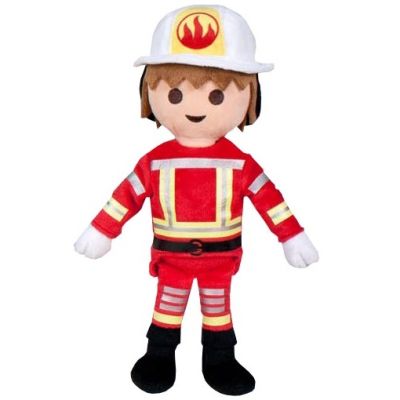 Jucarie din plus Pompier, Playmobil, 32 cm