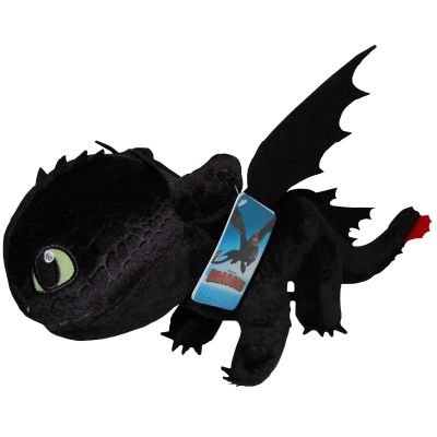 Jucarie din plus Toothless negru, Dragons, 26 cm