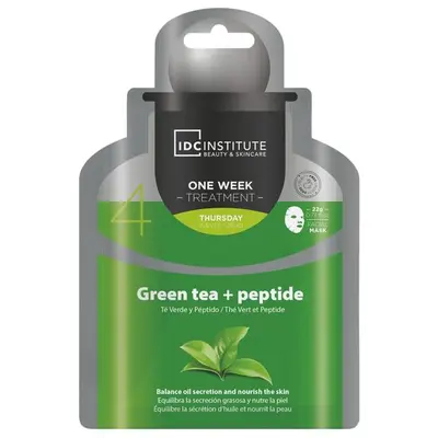 Masca faciala cu Green Tea + Peptide, IDC Institute, 30903, 22 gr