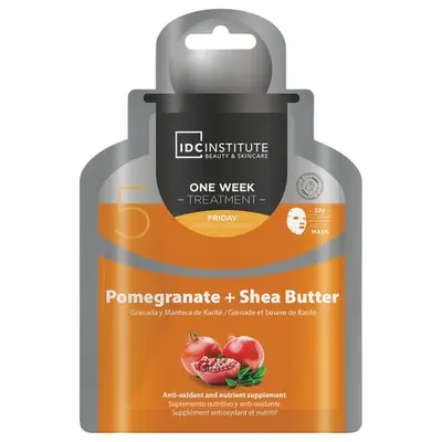 Masca faciala cu extract de rodie + Unt de Shea, IDC Institute, 30904, 22 gr