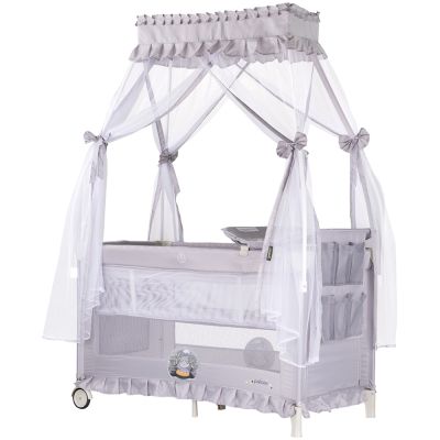 Patut pliabil chipolino palace hippo grey hubkosipa251hi