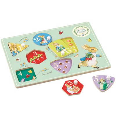 Puzzle din lemn Peter Rabbit, 6 piese