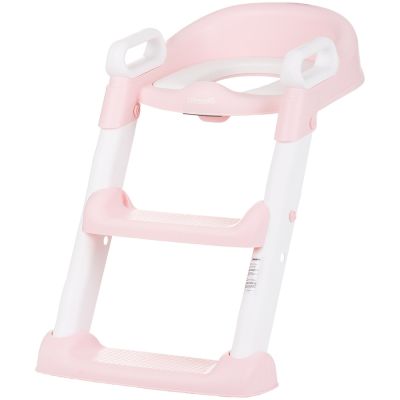 Reductor toaleta cu scara chipolino skippy pink hubstpsk0243pi