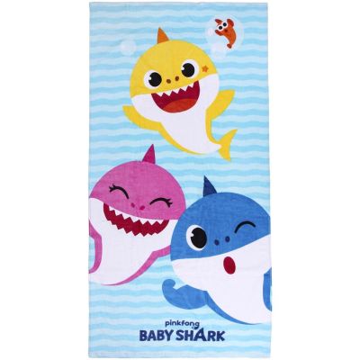 Prosop pentru plaja, Baby Shark, 70 x 140 cm