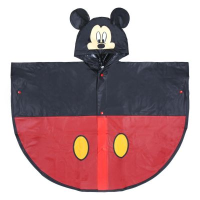 Pelerina de ploaie tip poncho, cu urechi Mickey Mouse, 3 - 4 ani
