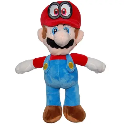 Jucarie din plus Mario cu sapca rosie, 30 cm