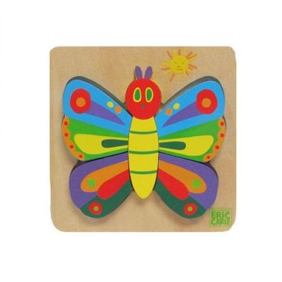 The Very Hungry Caterpillar | Joc puzzle din lemn Fluture